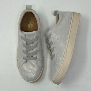 Spenco Revitalign Malibu Misty Slip On Sneakers Sz 6.5 Oatmeal Shimmer Metallic